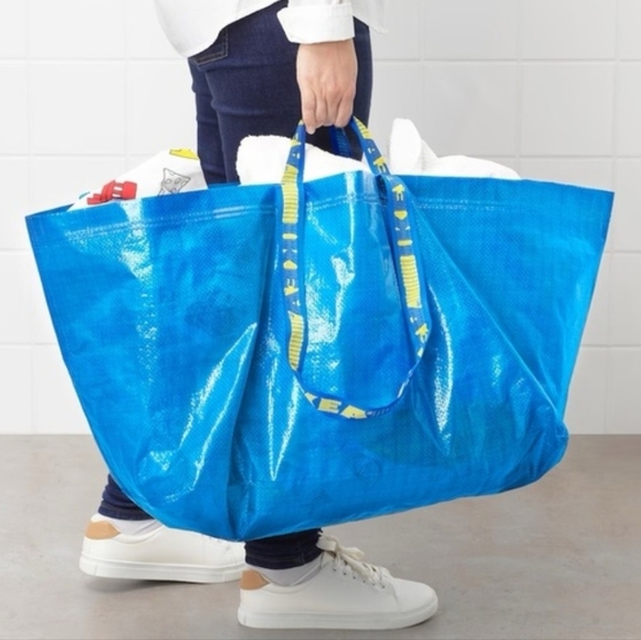 IKEA Other - IKEA FRAKTA (2) OVERSIZED BLUE SHOPPING/LAUNDRY TOTE BAGS